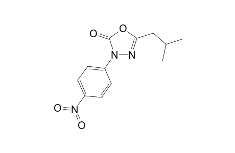 5-(2-Methylpropyl)-3-(4-nitrophenyl)-1,3,4-oxadiazol-2-one