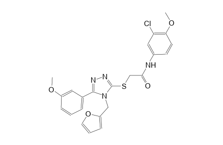 N-(3-chloro-4-methoxyphenyl)-2-{[4-(2-furylmethyl)-5-(3-methoxyphenyl)-4H-1,2,4-triazol-3-yl]sulfanyl}acetamide
