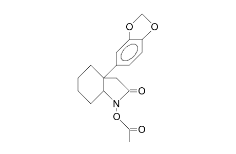 N-Acetoxy-2-oxo-3a-(3,4-[methylenedioxy]-phenyl)-2,3,3a,4,5,6,7,7a-octahydro-indole