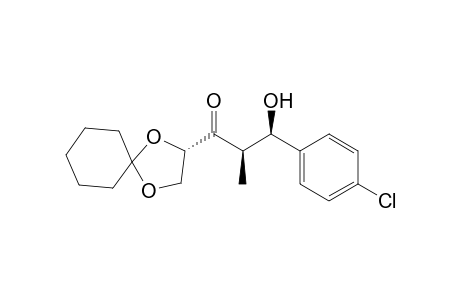 (2R,3R)-3-(4-chlorophenyl)-1-[(3S)-1,4-dioxaspiro[4.5]decan-3-yl]-2-methyl-3-oxidanyl-propan-1-one