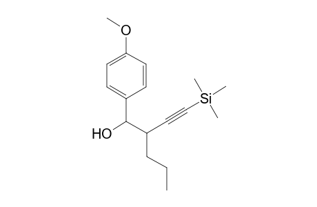 (threo)-1-(p-Methoxyphenyl)-2-propyl-4-(trimethylsilyl)but-3-yn-1-ol