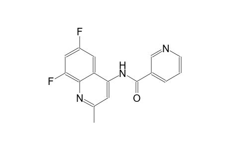 3-pyridinecarboxamide, N-(6,8-difluoro-2-methyl-4-quinolinyl)-