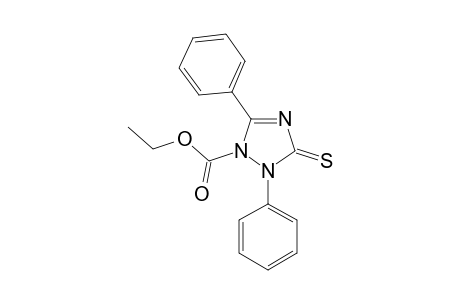 1-Ethoxycarbonyl-2,3-dihydro-2,5-diphenyl-1H-[1,2,4]triazole-3-thione