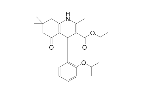 ethyl 4-(2-isopropoxyphenyl)-2,7,7-trimethyl-5-oxo-1,4,5,6,7,8-hexahydro-3-quinolinecarboxylate