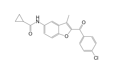 cyclopropanecarboxamide, N-[2-(4-chlorobenzoyl)-3-methyl-5-benzofuranyl]-