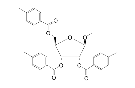 .beta.-D-Ribofuranose, 1-methyl-2,3,5-tri-[4-methylbenzoyl]-