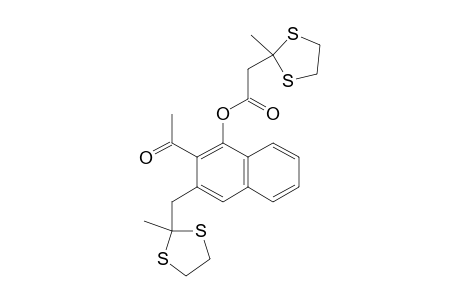 2-Acetyl-[(2-methyl-1,3-dithiolan-2-yl)methyl]naphthalen-1-yl (2-Methyl-1,3-dithiolan-2-yl)acetate