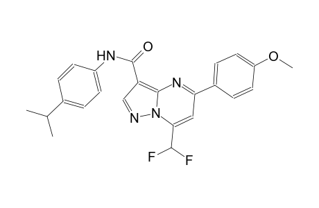 7-(difluoromethyl)-N-(4-isopropylphenyl)-5-(4-methoxyphenyl)pyrazolo[1,5-a]pyrimidine-3-carboxamide