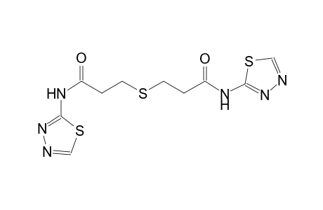 3-{[3-oxo-3-(1,3,4-thiadiazol-2-ylamino)propyl]sulfanyl}-N-(1,3,4-thiadiazol-2-yl)propanamide