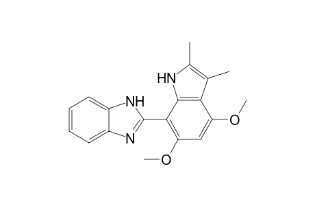 2-(4,6-dimethoxy-2,3-dimethyl-7-Indolyl)benzimidazole