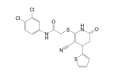 acetamide, 2-[[3-cyano-1,4,5,6-tetrahydro-6-oxo-4-(2-thienyl)-2-pyridinyl]thio]-N-(3,4-dichlorophenyl)-