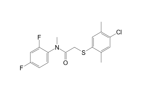 2-[(4-chloro-2,5-xylyl)thio]-2',4'-difluoro-N-methylacetanilide