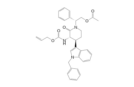 (.alpha.R,3R*,4R*)-N-(2-Acetoxy-1-phenylethyk)-3-allyloxycarbonylamino-4-(1-benzyl-3-indolyl)-2-piperidinone