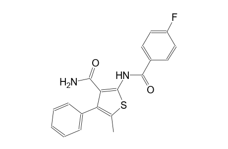 2-[(4-fluorobenzoyl)amino]-5-methyl-4-phenyl-3-thiophenecarboxamide