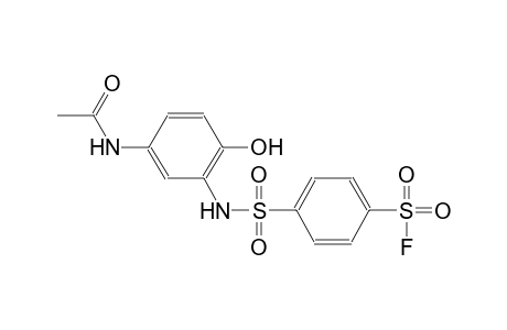 4-{[5-(acetylamino)-2-hydroxyanilino]sulfonyl}benzenesulfonyl fluoride