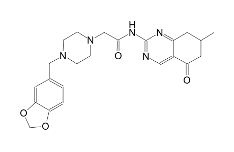 1-piperazineacetamide, 4-(1,3-benzodioxol-5-ylmethyl)-N-(5,6,7,8-tetrahydro-7-methyl-5-oxo-2-quinazolinyl)-
