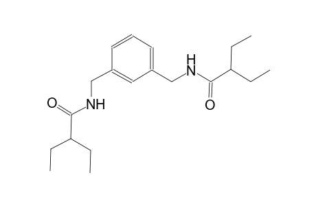 2-ethyl-N-(3-{[(2-ethylbutanoyl)amino]methyl}benzyl)butanamide