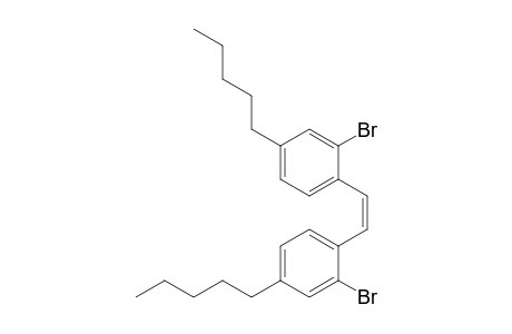 (Z)-2,2'-Dibromo-4,4'-di-n-pentylstilbene