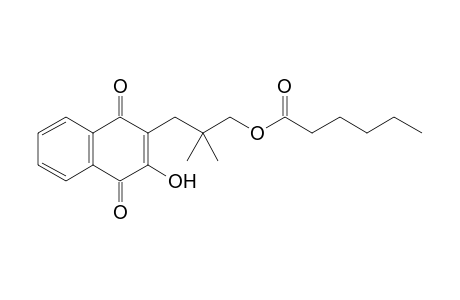 3-(1,4-Dihydro-2-hydroxy-1,4-dioxonaphthalen-3-yl)-2,2-dimethylpropyl Hexanoate