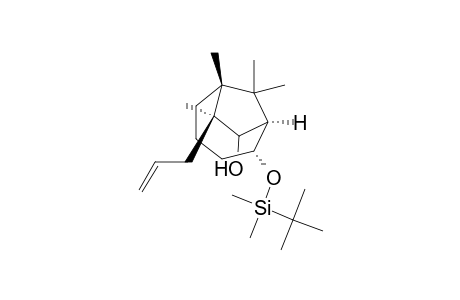 (1R*,2R*,6R*,7S*)-7-Allyl-2-(tert-butyldimethylsiloxy)-6,7,9,9-tetramethylbicyclo[4.2.1]nonan-8-ol