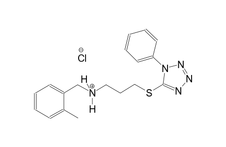 N-(2-methylbenzyl)-3-[(1-phenyl-1H-tetraazol-5-yl)sulfanyl]-1-propanaminium chloride