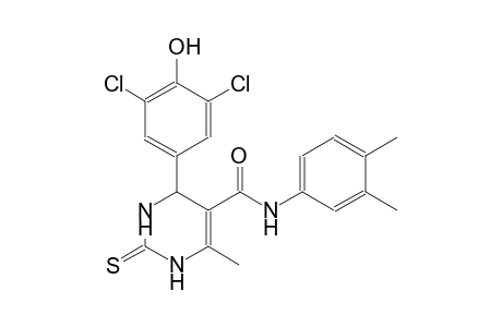 4-(3,5-dichloro-4-hydroxyphenyl)-N-(3,4-dimethylphenyl)-6-methyl-2-thioxo-1,2,3,4-tetrahydro-5-pyrimidinecarboxamide