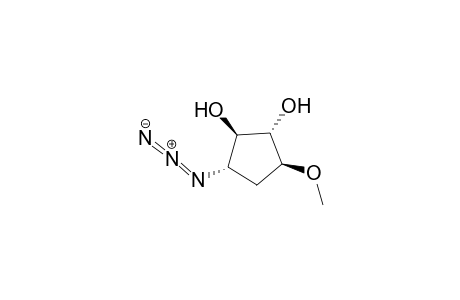 (1S,2R,3S,5S)-3-Azido-5-methoxy-cyclopentane-1,2-diol