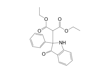 Diethyl 2-(2-Phenyl-3-oxo-2,3-dihydro-1H-indole-2-yl)malonate