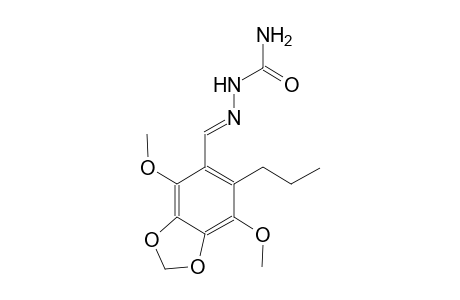 1,3-benzodioxole, 5-[(E)-[(aminocarbonyl)hydrazono]methyl]-4,7-dimethoxy-6-propyl-