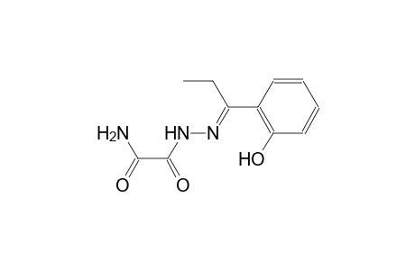 2-{(2E)-2-[1-(2-hydroxyphenyl)propylidene]hydrazino}-2-oxoacetamide