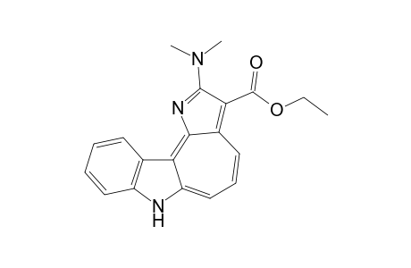 Ethyl 2-dimethylamino-7H-1,7-diazaindeno[1,2-e]azulene-3-carboxylate