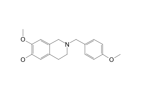 ISOSENDAVERINE;1,2,3,4-TETRAHYDRO-6-METHOXY-2-(4-METHOXYBENZYL)-7-ISOQUINOLINOL