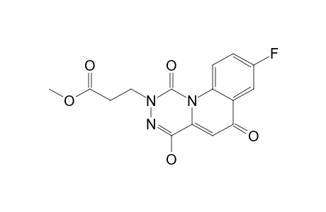 METHYL-3-[8-FLUORO-4-HYDROXY-1,6-DIOXO-1H-[1,2,4]-TRIAZINO-[4,5-A]-QUINOLIN-2(6H)-YL]-PROPANOATE