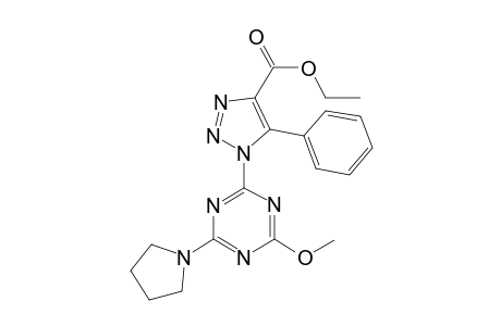 1-(4-Methoxy-6-pyrrolidino-s-triazin-2-yl)-5-phenyl-triazole-4-carboxylic acid ethyl ester