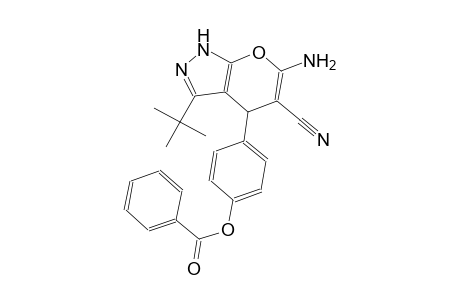 pyrano[2,3-c]pyrazole-5-carbonitrile, 6-amino-4-[4-(benzoyloxy)phenyl]-3-(1,1-dimethylethyl)-1,4-dihydro-