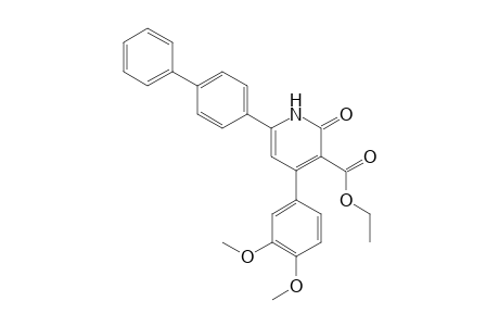 Ethyl 6-([1,1'-biphenyl]-4-yl)-4-(3,4-dimethoxyphenyl)-2-oxo-1,2-dihydropyridine-3-carboxylate