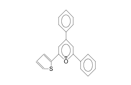 2,4-Diphenyl-6-(2-thienyl)-pyrylium cation