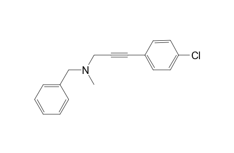 Benzylmethyl-(3-(4-chlorophenyl)-prop-2-ynyl)amine