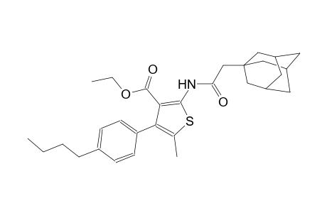 ethyl 2-[(1-adamantylacetyl)amino]-4-(4-butylphenyl)-5-methyl-3-thiophenecarboxylate