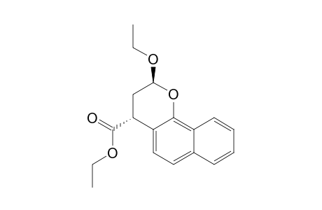2H-Naphtho[1,2-b]pyran-4-carboxylic acid, 2-ethoxy-3,4-dihydro-, ethyl ester, trans-