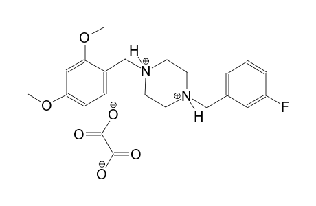 1-(2,4-dimethoxybenzyl)-4-(3-fluorobenzyl)piperazinediium oxalate