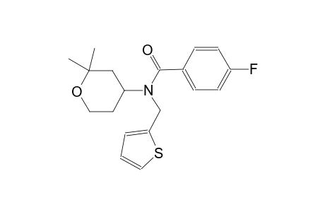 benzamide, 4-fluoro-N-(tetrahydro-2,2-dimethyl-2H-pyran-4-yl)-N-(2-thienylmethyl)-