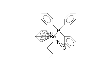 Butyl-/.eta.-5-/-cyclopentadienyl-triphenylphosphino-nitroso rhenium