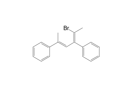 Benzene, 1,1'-(3-(1-bromoethylidene)-1-methyl-1-propene-1,3-diyl)bis-, (E,E)-