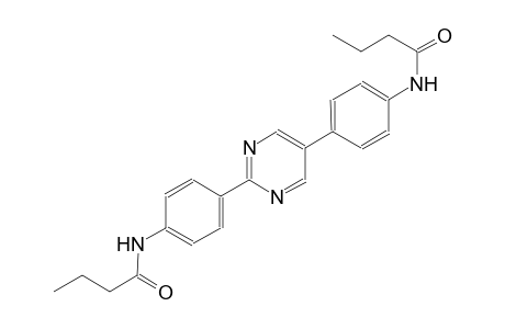 butanamide, N-[4-[2-[4-[(1-oxobutyl)amino]phenyl]-5-pyrimidinyl]phenyl]-