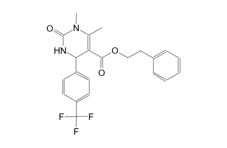 2-phenylethyl 1,6-dimethyl-2-oxo-4-[4-(trifluoromethyl)phenyl]-1,2,3,4-tetrahydro-5-pyrimidinecarboxylate