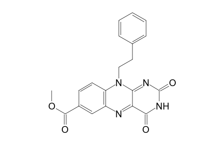 2,4-Diketo-10-phenethyl-benzo[g]pteridine-7-carboxylic acid methyl ester