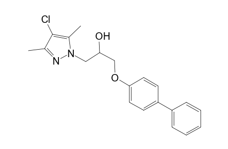 1-(4-Chloro-3,5-dimethyl-1H-pyrazol-1-yl)-3-(4-phenylphenoxy)propan-2-ol