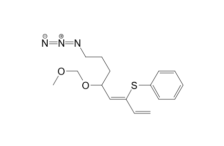Benzene, [[6-azido-1-ethenyl-3-(methoxymethoxy)-1-hexenyl]thio]-, (Z)-(.+-.)-