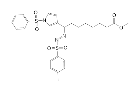 Methyl 8-[1'-(p-methylphenyl)sulfonyl]hydrazono-8-[1"-(phenylsulfonyl)-1H-pyrrol-3''-yl]-octanoate